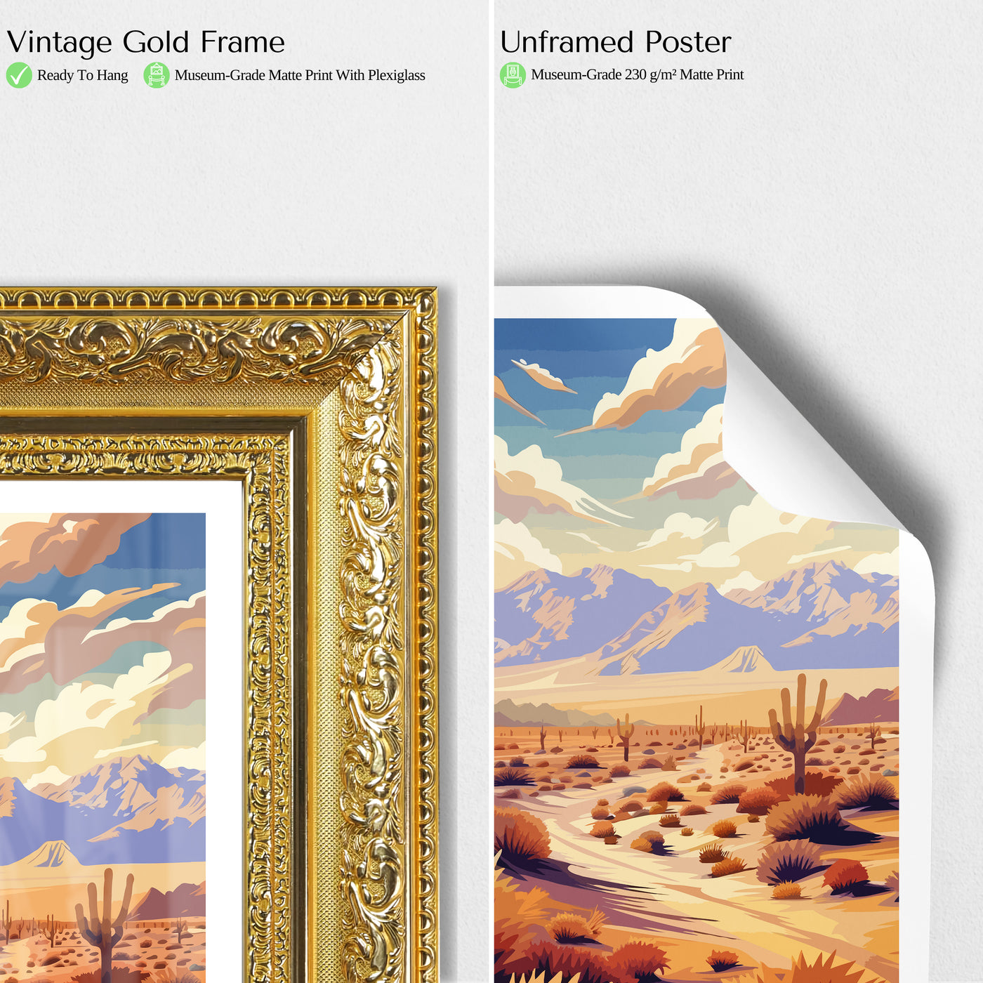 Death Valley National Park Poster – Desert Sunset Art Print - Wanderlust Posters