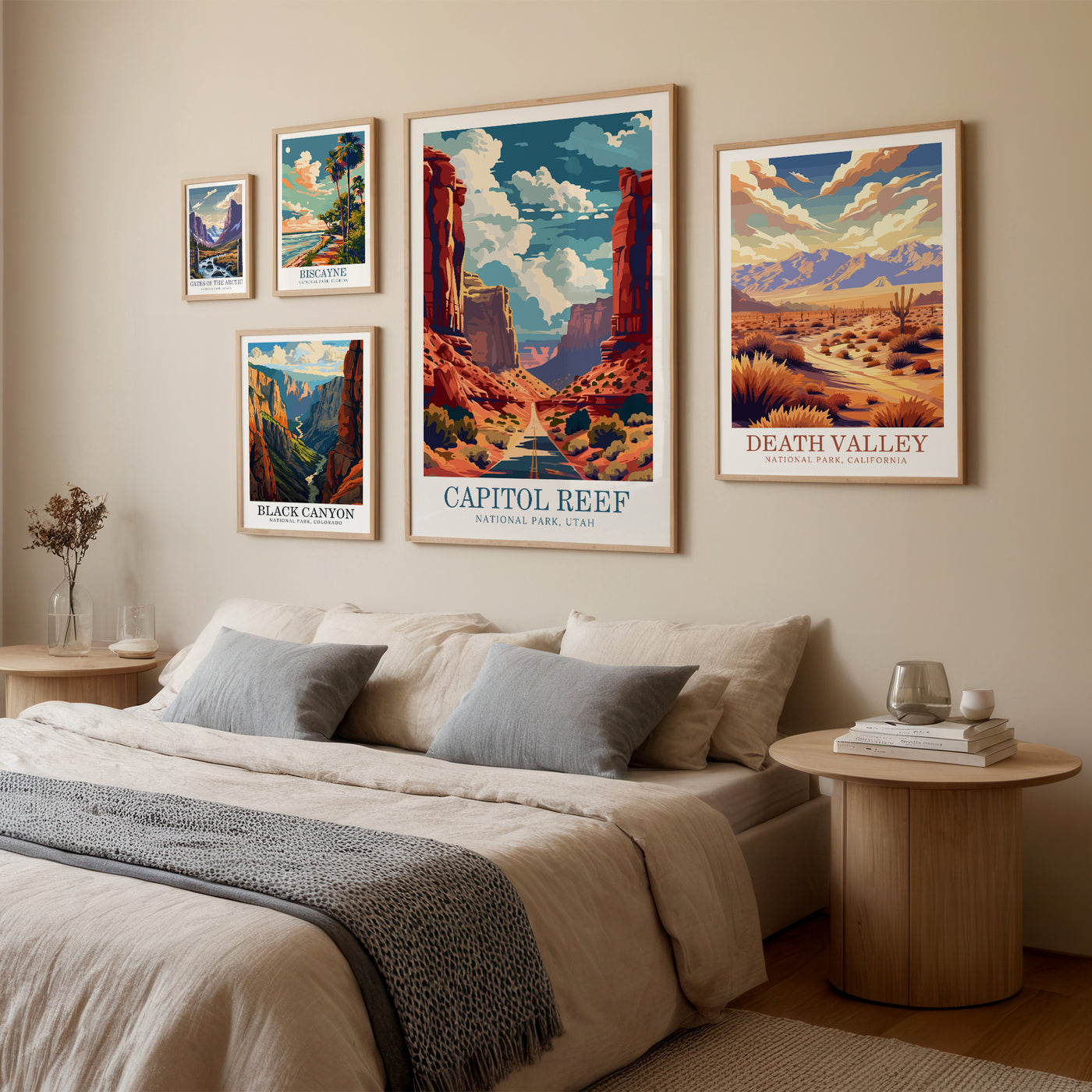 Capitol Reef National Park Poster - Vintage Roadscape Art - Wanderlust Posters