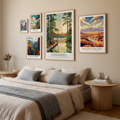 Congaree National Park Poster – Scenic Vintage Nature Print - Wanderlust Posters