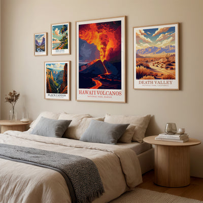 Hawai’i Volcanoes National Park Poster – Eruption Wall Art Print - Wanderlust Posters