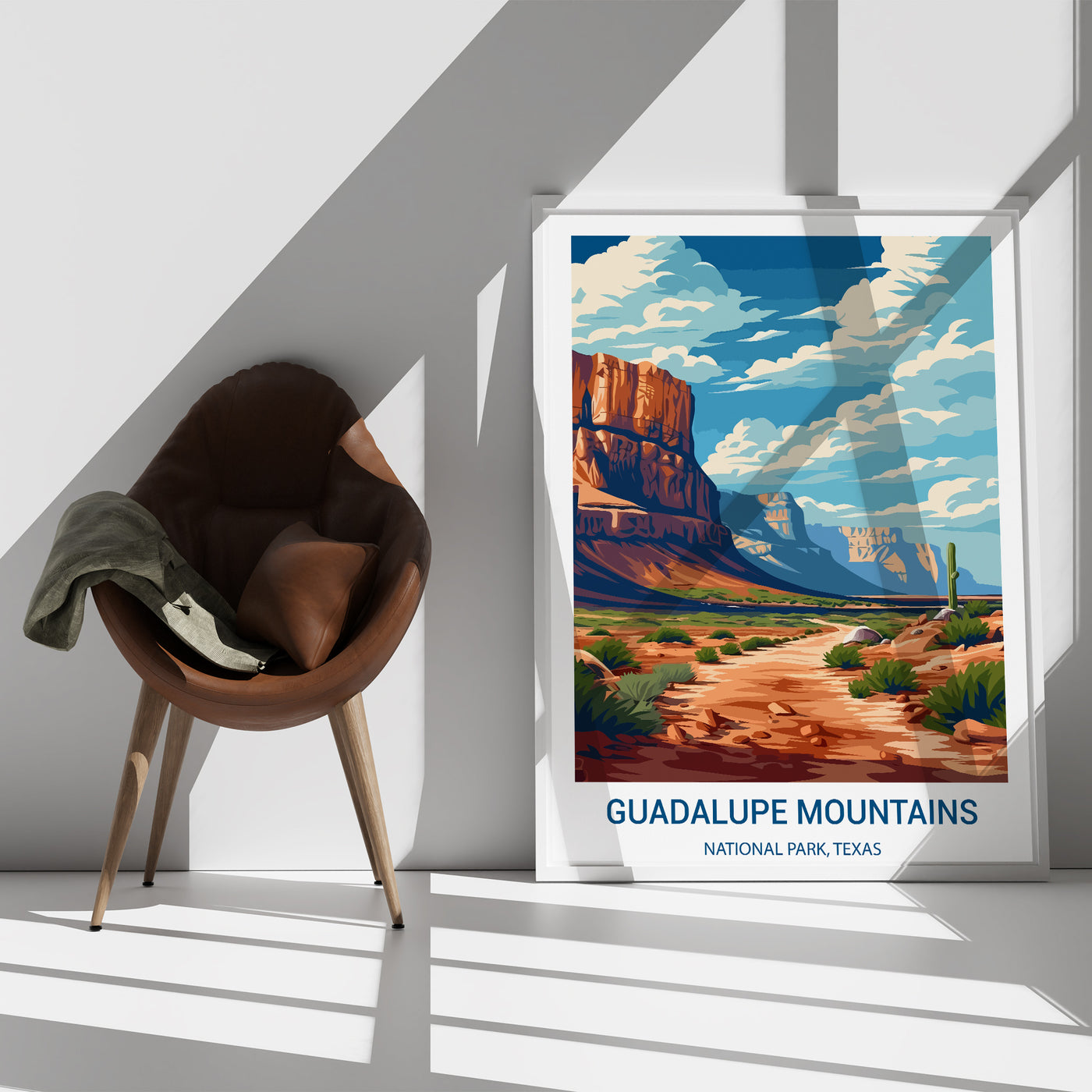 Guadalupe Mountains National Park Poster – Vintage-Style Texas Wall Art Print - Wanderlust Posters