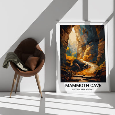 Mammoth Cave National Park Poster – Vintage Kentucky Cave Wall Art - Wanderlust Posters