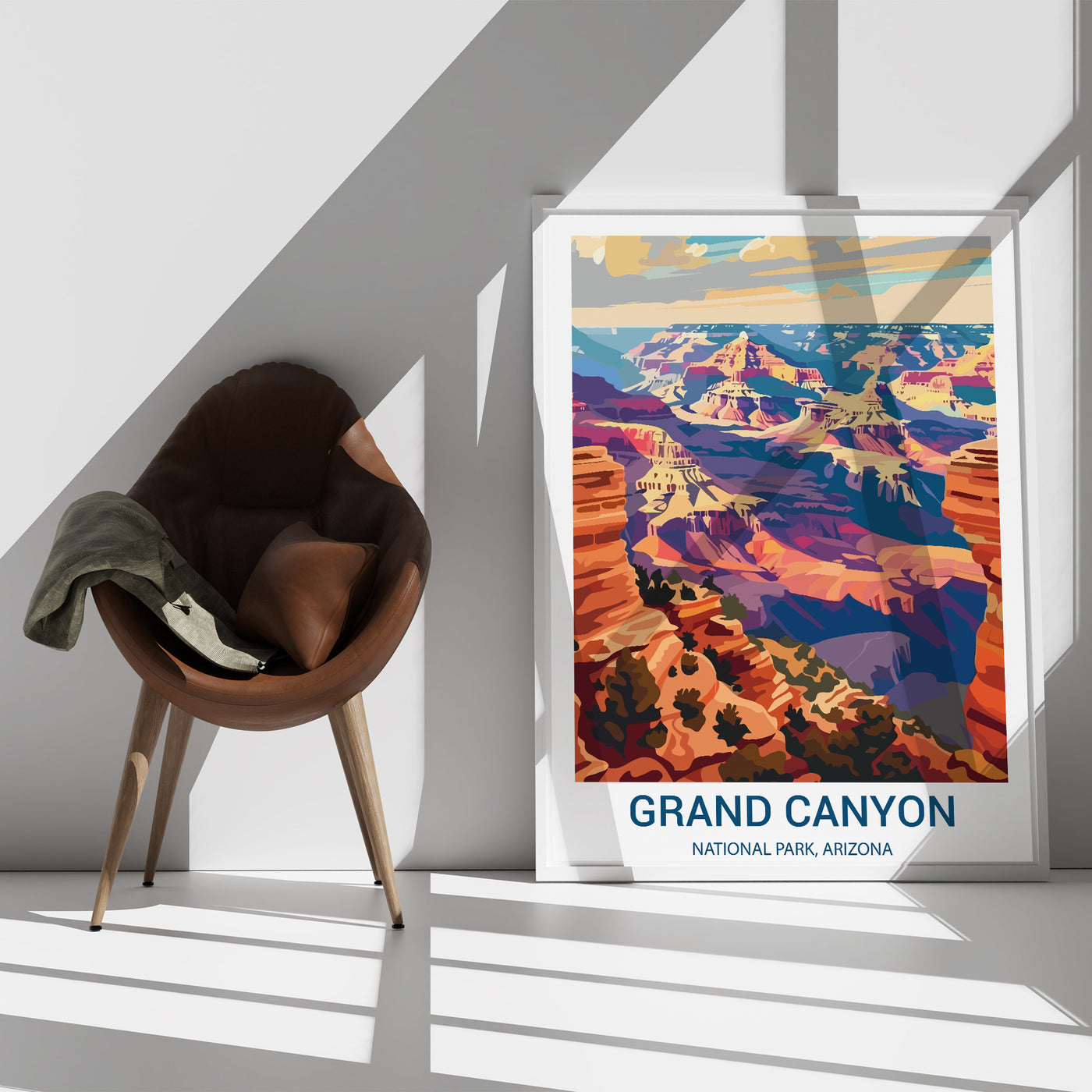 Grand Canyon National Park Poster – Vintage Arizona Desert Wall Art - Wanderlust Posters