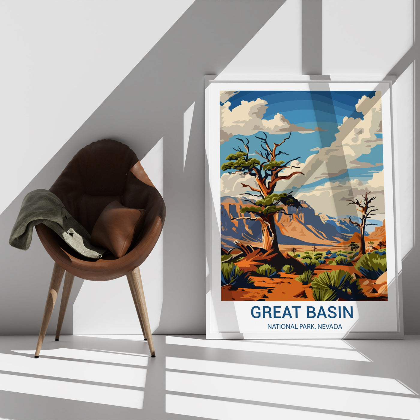 Great Basin National Park Poster – Retro Nevada Desert Wall Art Print - Wanderlust Posters