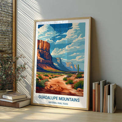 Guadalupe Mountains National Park Poster – Vintage-Style Texas Wall Art Print - Wanderlust Posters