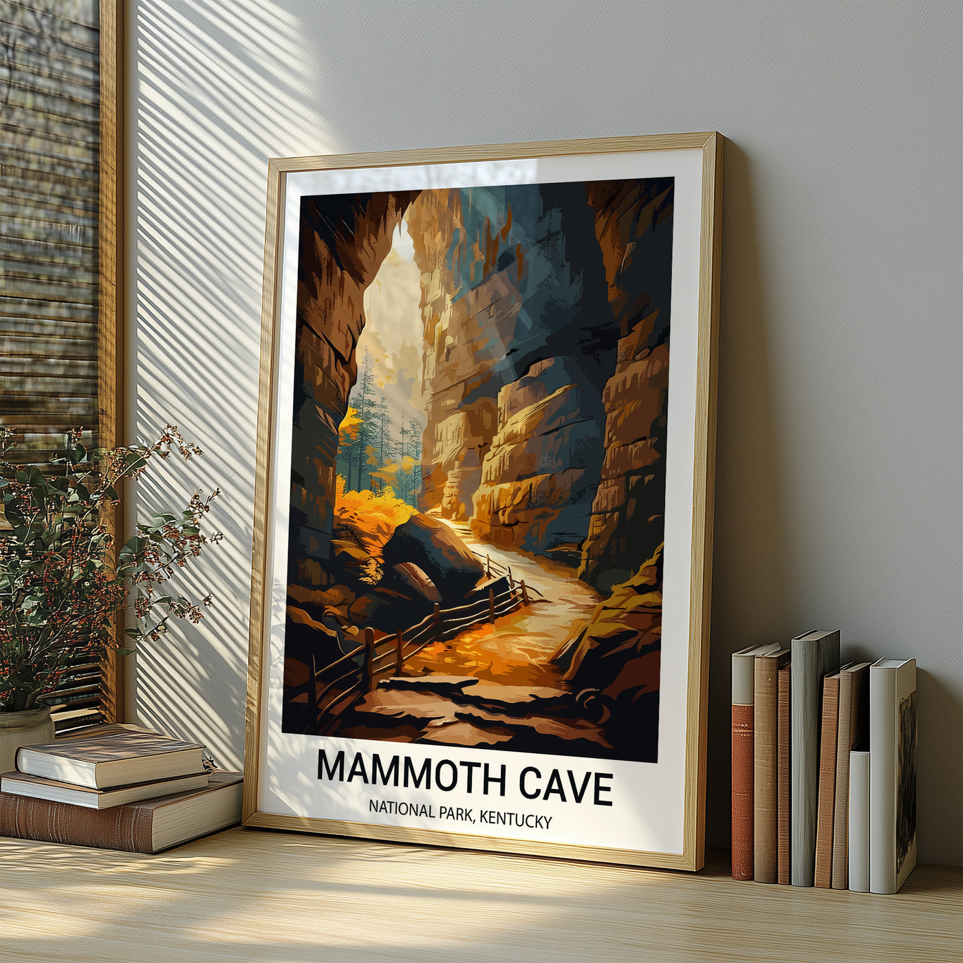 Mammoth Cave National Park Poster – Vintage Kentucky Cave Wall Art - Wanderlust Posters
