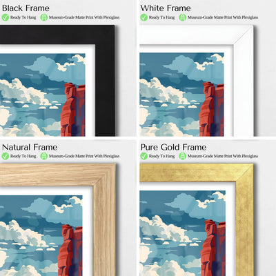 Capitol Reef National Park Poster - Vintage Roadscape Art - Wanderlust Posters