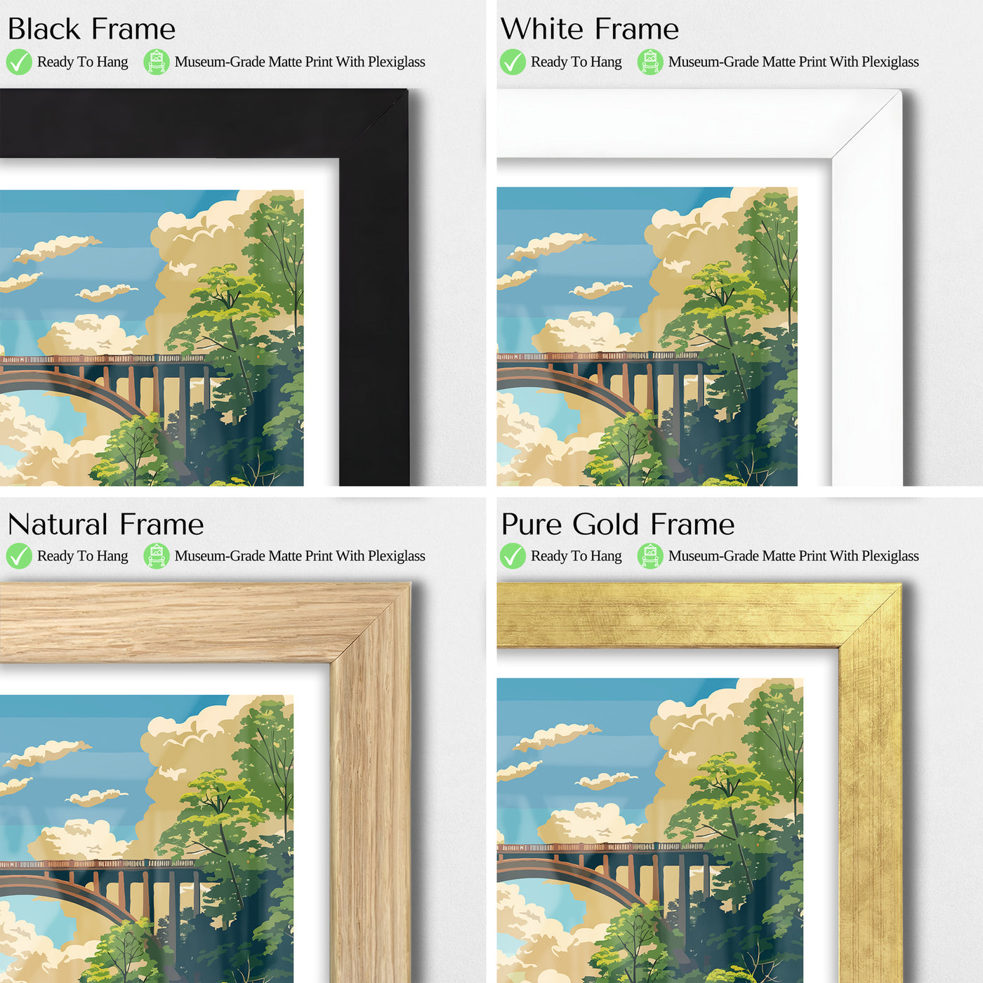 Cuyahoga Valley National Park Poster – Retro Landscape Print - Wanderlust Posters