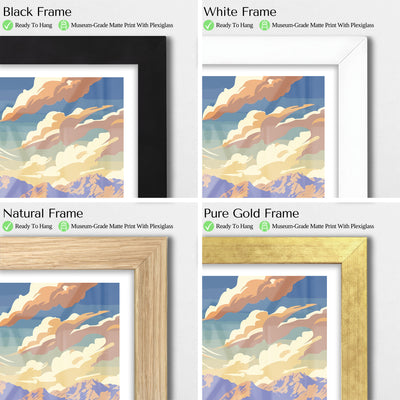 Death Valley National Park Poster – Desert Sunset Art Print - Wanderlust Posters
