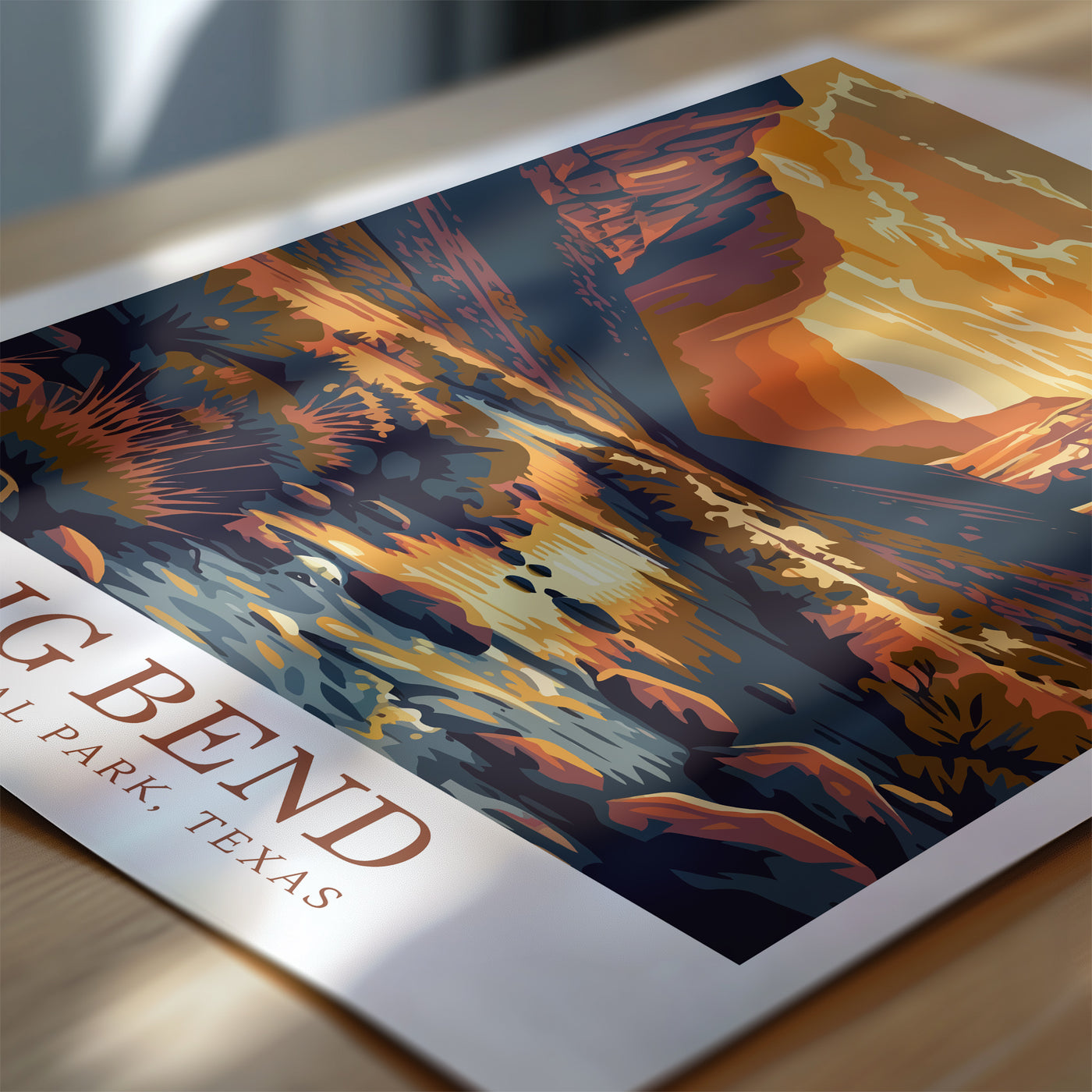 Big Bend National Park Poster - Sunset Desert Wall Art - Wanderlust Posters