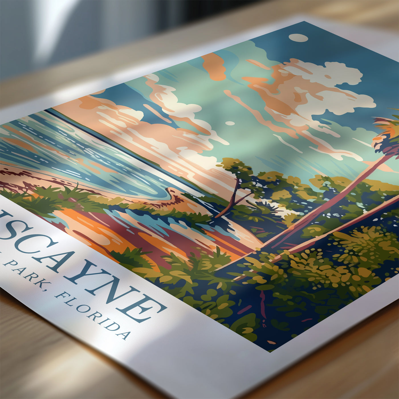 Biscayne National Park Poster - Coastal Vintage Art Print - Wanderlust Posters