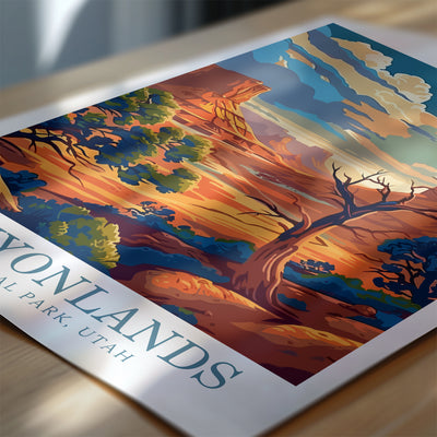 Canyonlands National Park Poster - Retro Scenic Wall Art - Wanderlust Posters