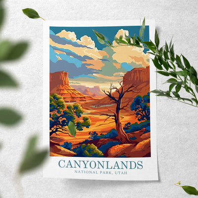 Canyonlands National Park Poster - Retro Scenic Wall Art - Wanderlust Posters