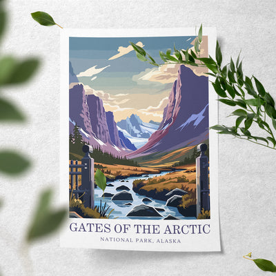 Gates of the Arctic National Park Poster – Alaska Wilderness Print - Wanderlust Posters