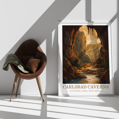 Carlsbad Caverns National Park Poster – Vintage Wall Art Print - Wanderlust Posters