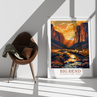 Big Bend National Park Poster - Sunset Desert Wall Art - Wanderlust Posters