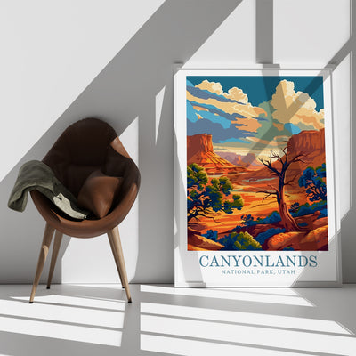Canyonlands National Park Poster - Retro Scenic Wall Art - Wanderlust Posters