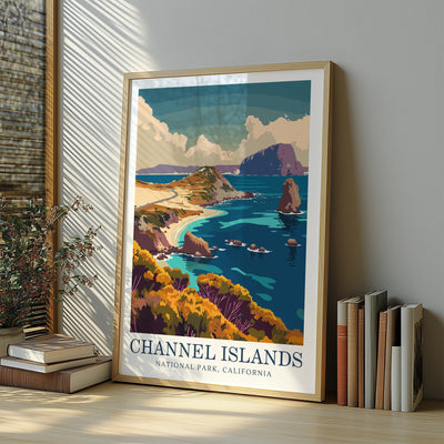 Channel Islands National Park Poster - Vintage Coastal Wall Art - Wanderlust Posters