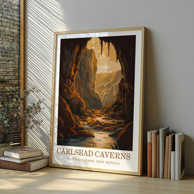 Carlsbad Caverns National Park Poster – Vintage Wall Art Print - Wanderlust Posters