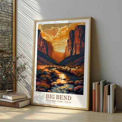 Big Bend National Park Poster - Sunset Desert Wall Art - Wanderlust Posters