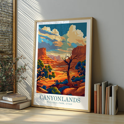 Canyonlands National Park Poster - Retro Scenic Wall Art - Wanderlust Posters